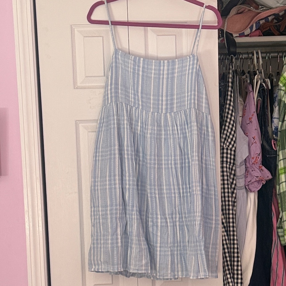 Striped babydoll dress